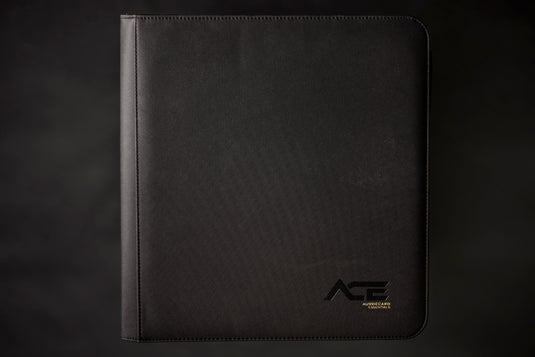 12 Pocket Zip Trading Card Binder - Black