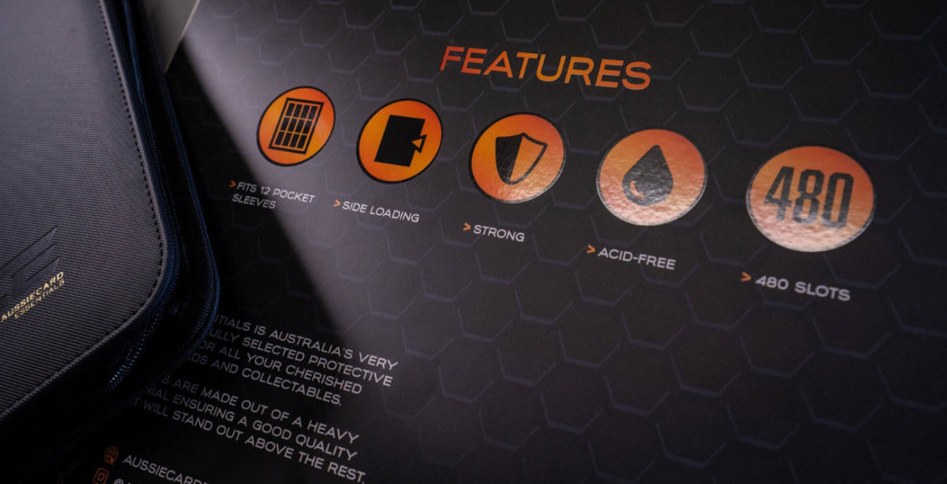 12 Pocket Zip Trading Card Binder - White