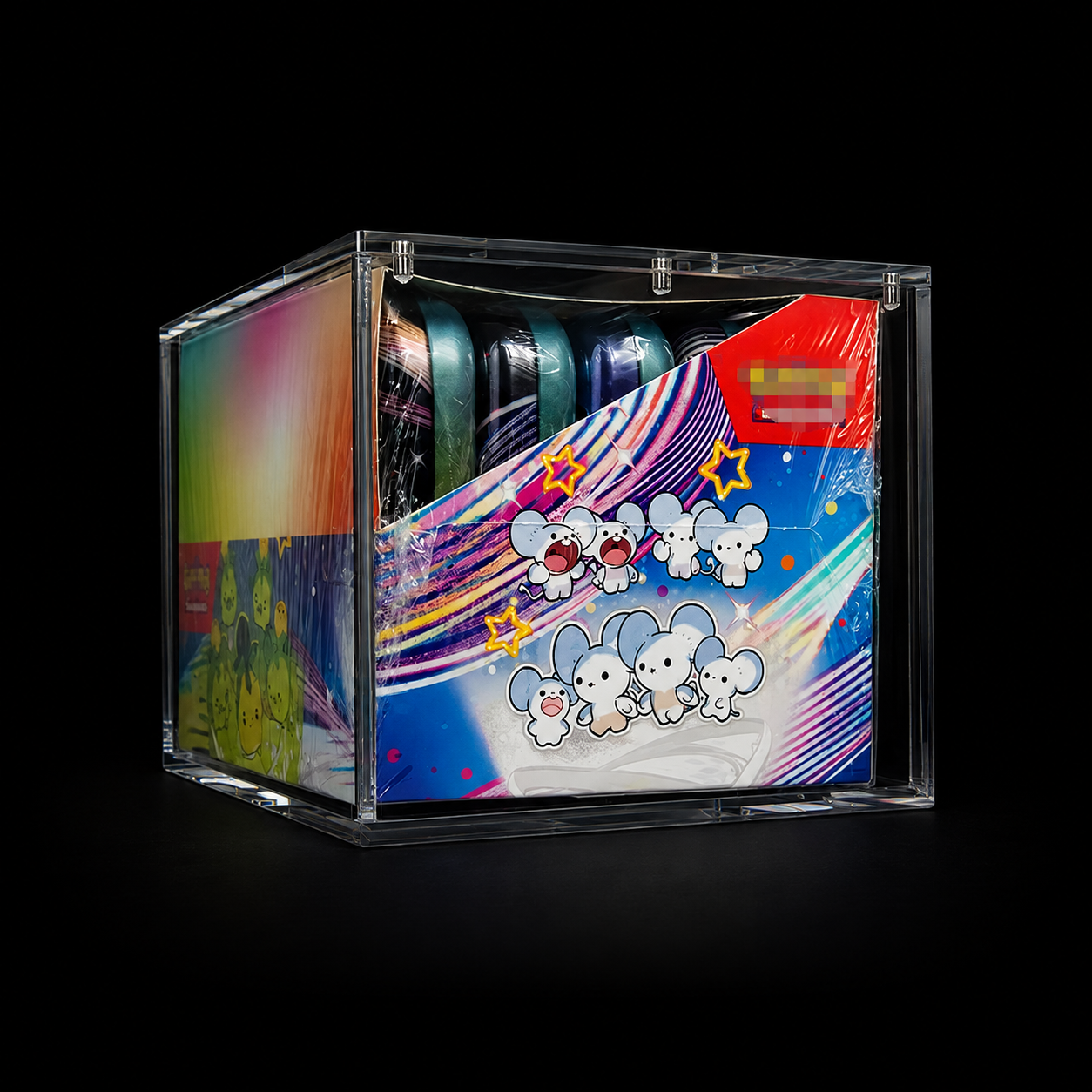 (10) Mini Tin Acrylic Display Case