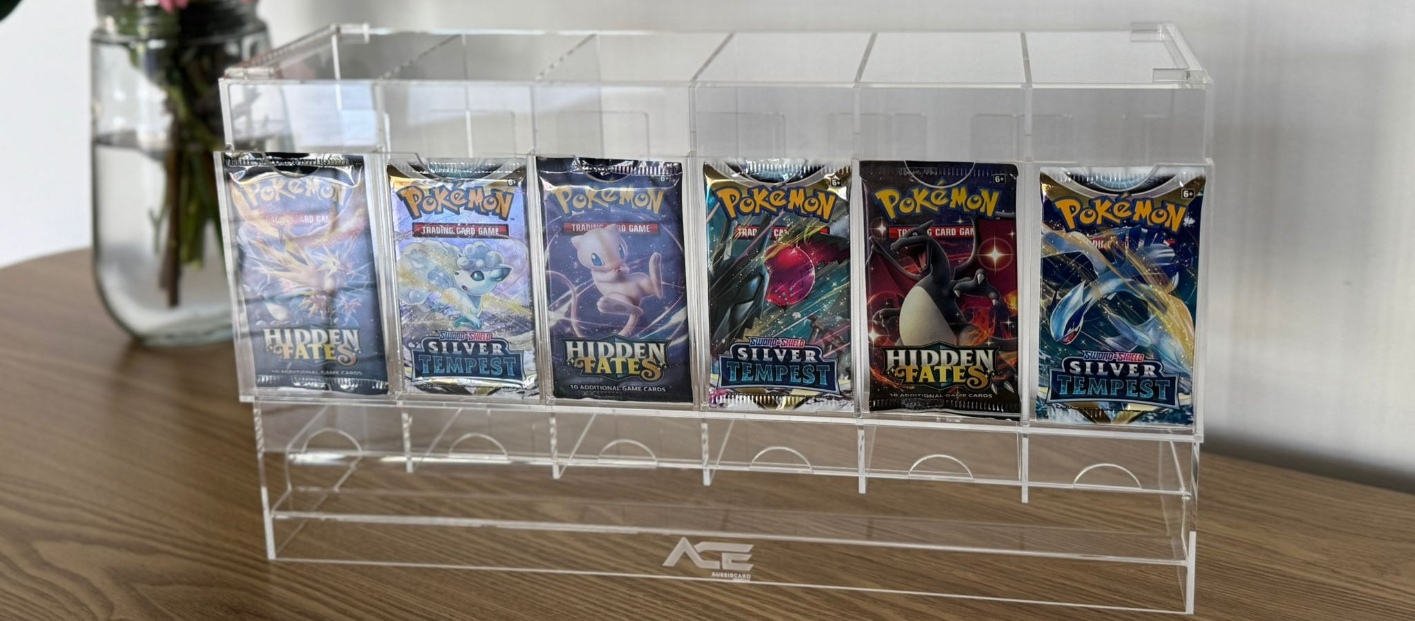 6-Slot Booster Pack Acrylic Dispenser – Aussie Card Essentials