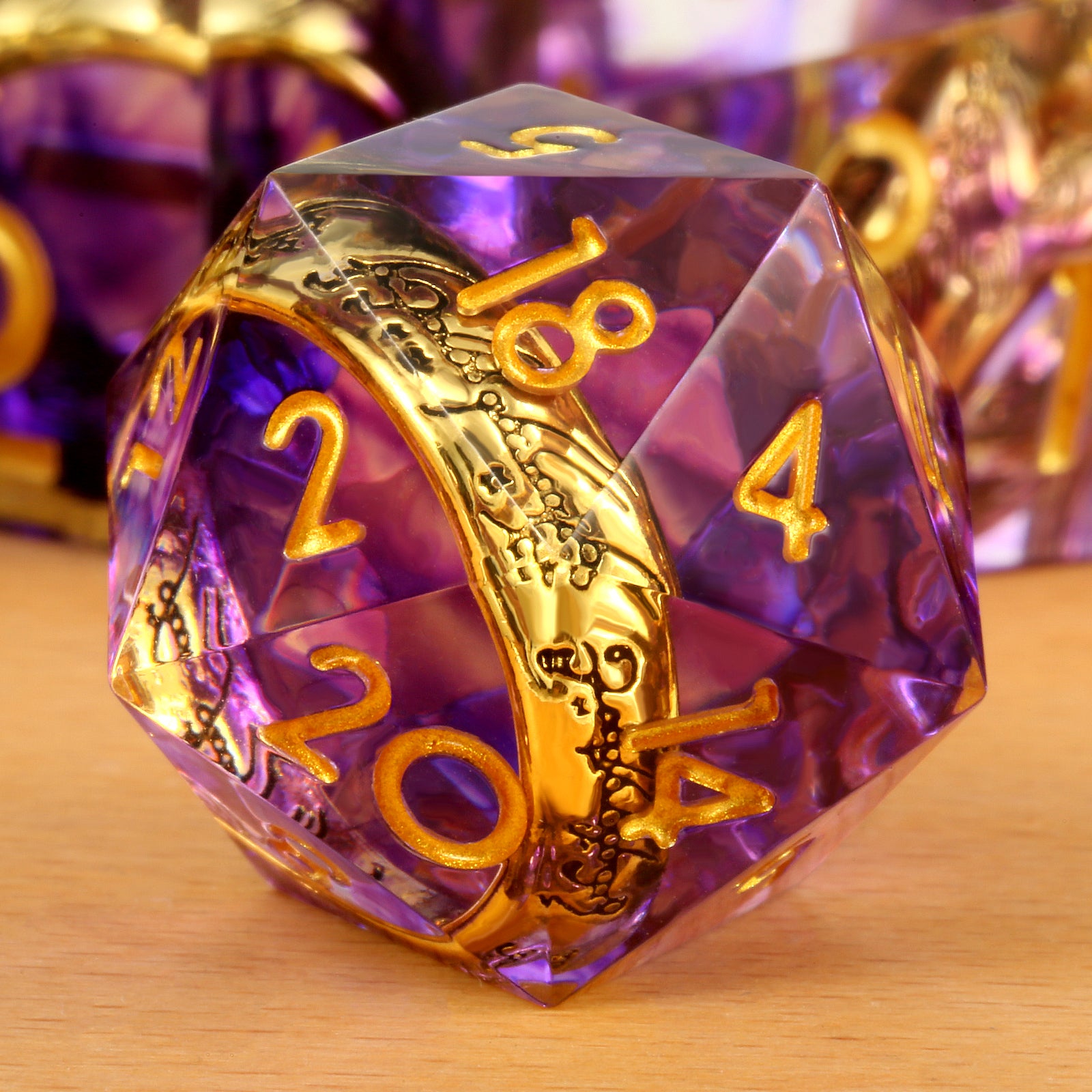 7 RPG Sharp Point Resin Dice - Lord of the Rings Series