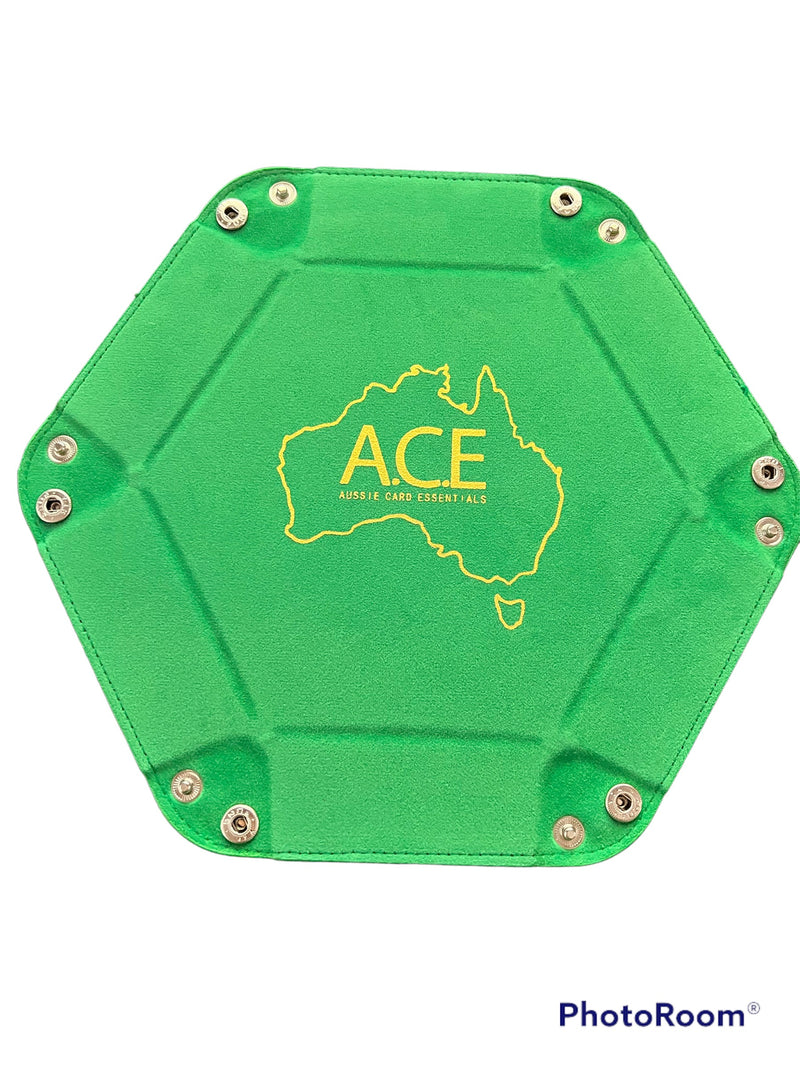 Load image into Gallery viewer, Green 6 Inch Hex Dice Tray
