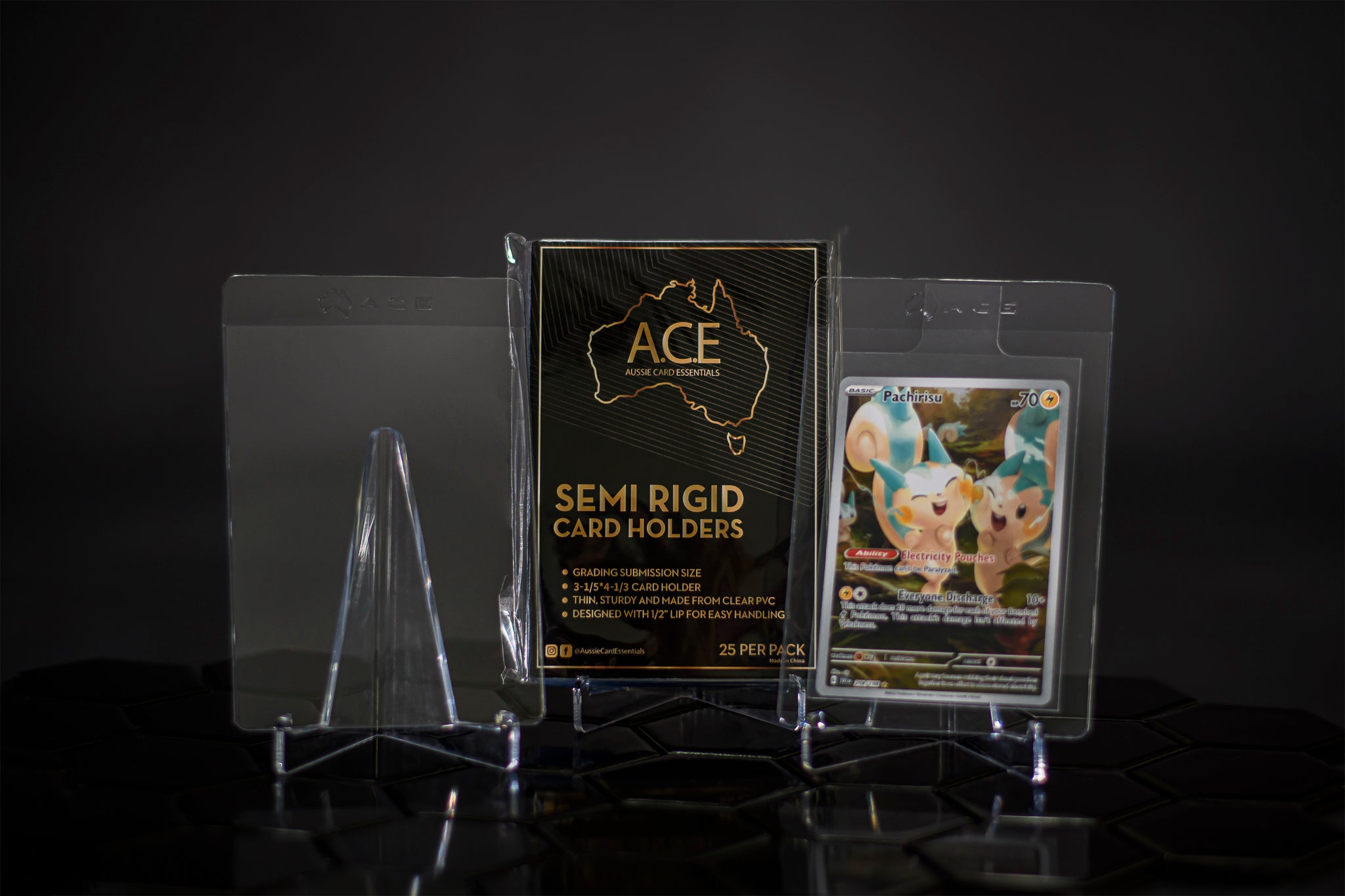 Semi Rigid Card Holder 25 pack