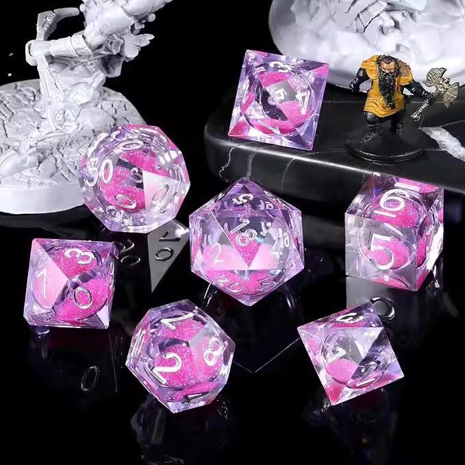 Load image into Gallery viewer, 7 RPG Active Resin Dice
