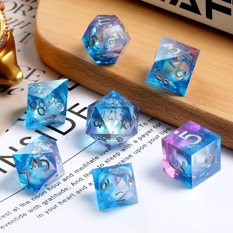 Load image into Gallery viewer, 7 RPG Active Resin Dice
