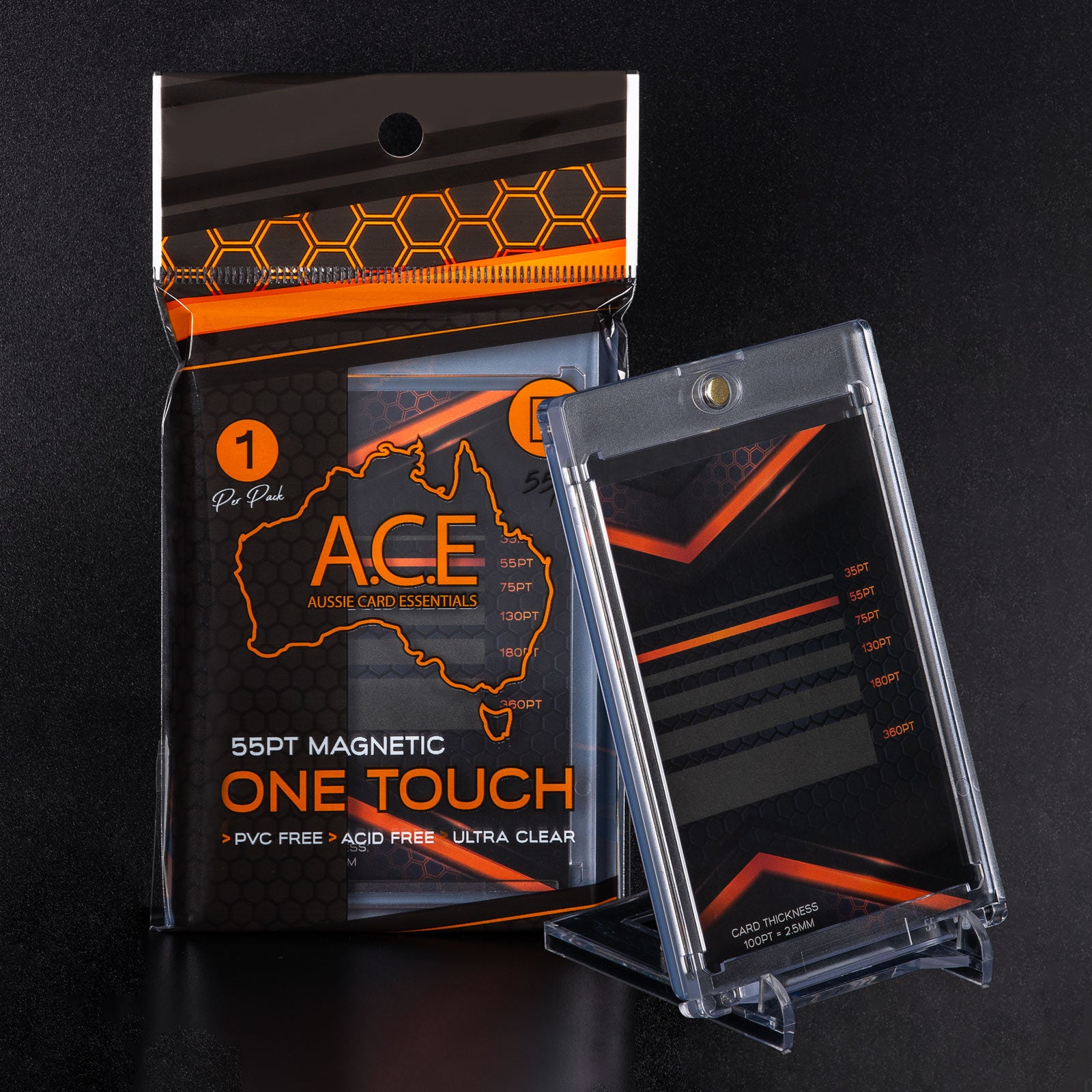 55PT One-Touch Magnetic Card Case