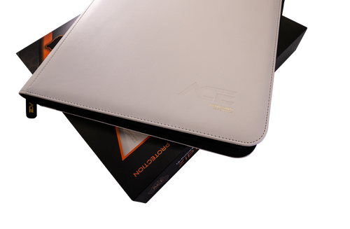12 Pocket Zip Trading Card Binder - White