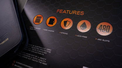 12 Pocket Zip Trading Card Binder - Black