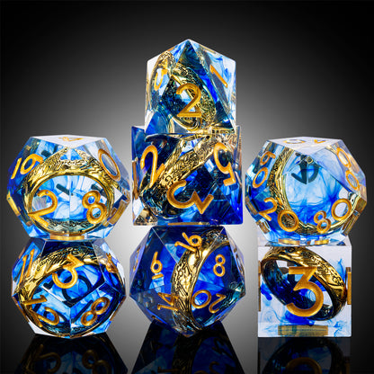 7 RPG Sharp Point Resin Dice - Lord of the Rings Series