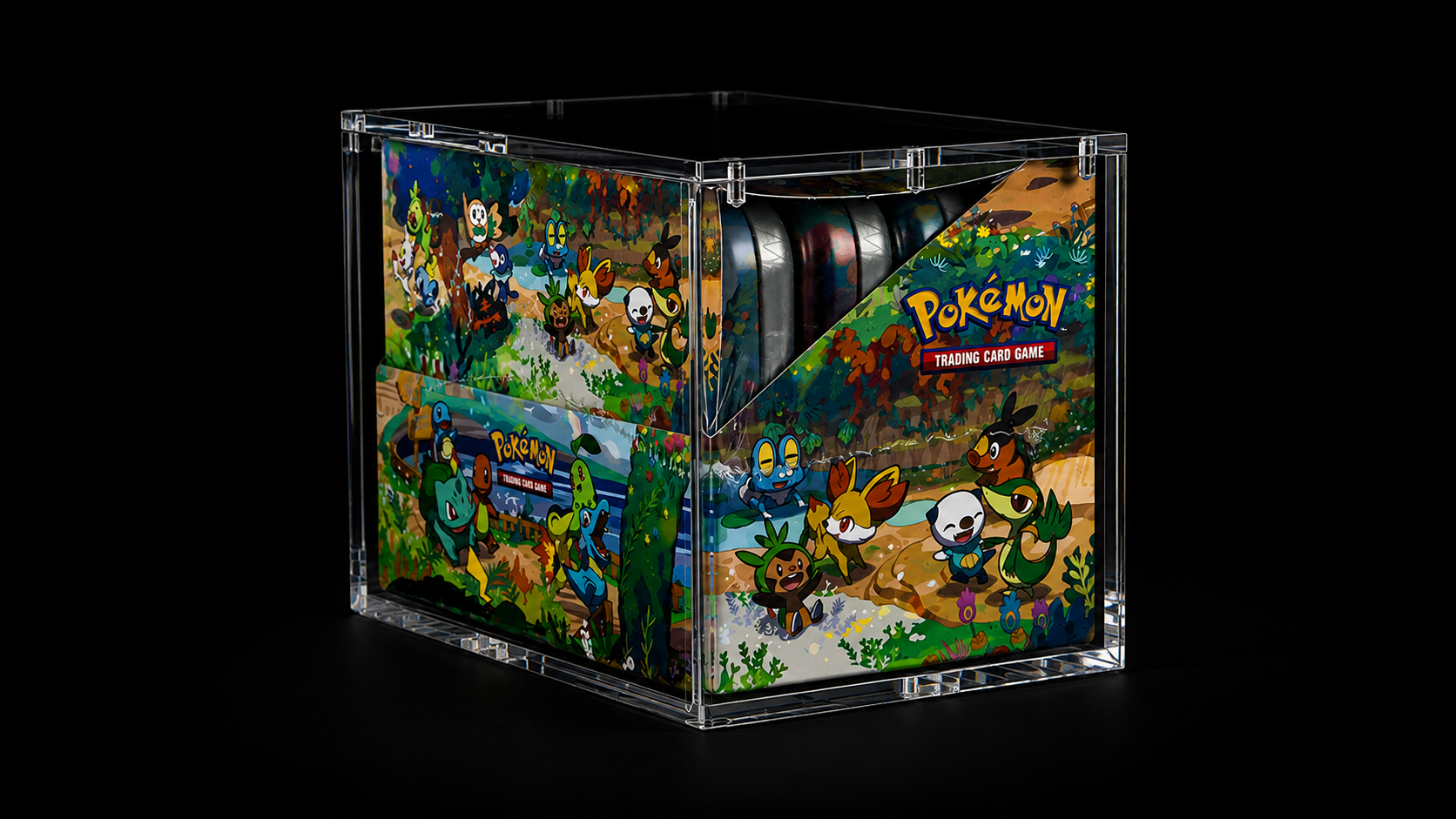 (8) Mini Tin Acrylic Display Case