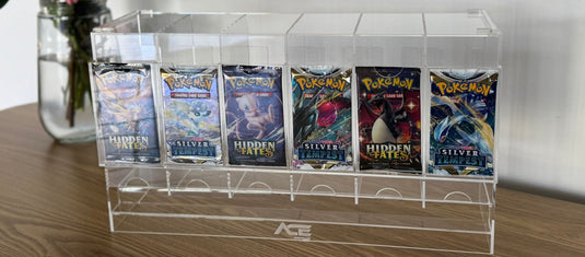 6-Slot Booster Pack Acrylic Display Case
