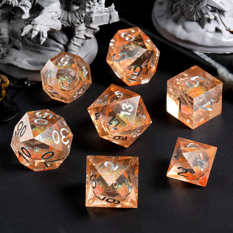 Load image into Gallery viewer, 7 RPG Active Resin Dice
