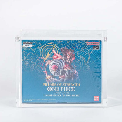 English OP-01 to OP-03 Booster Box Acrylic Display Case