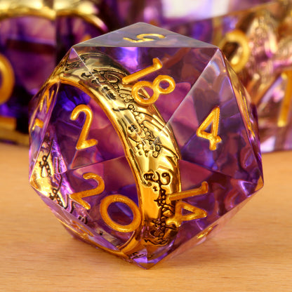7 RPG Sharp Point Resin Dice - Lord of the Rings Series