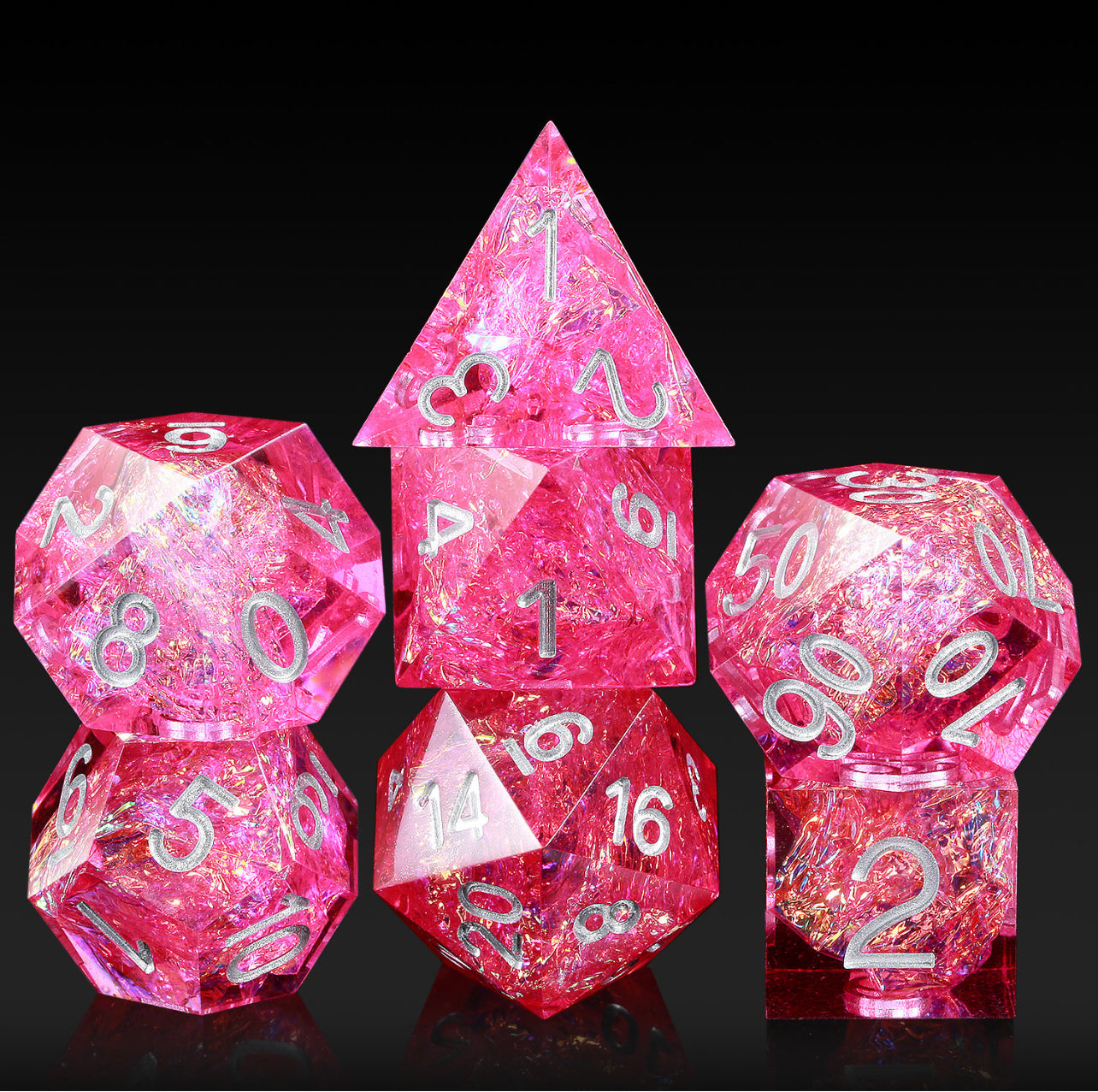7 RPG Sharp Point Resin Dice