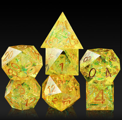 7 RPG Sharp Point Resin Dice