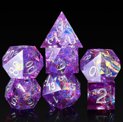 7 RPG Sharp Point Resin Dice