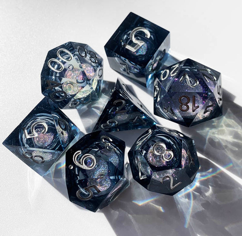 Load image into Gallery viewer, 7 RPG Active Resin Dice
