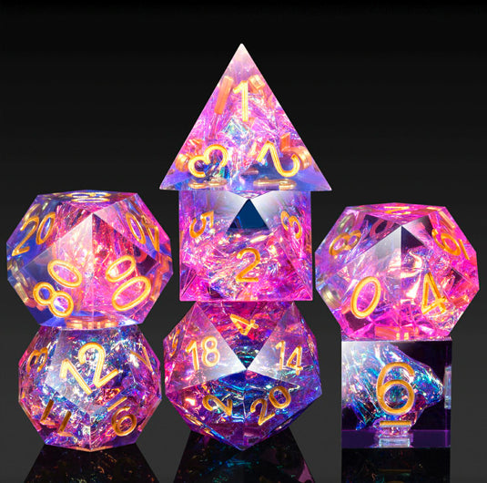 7 RPG Sharp Point Resin Dice