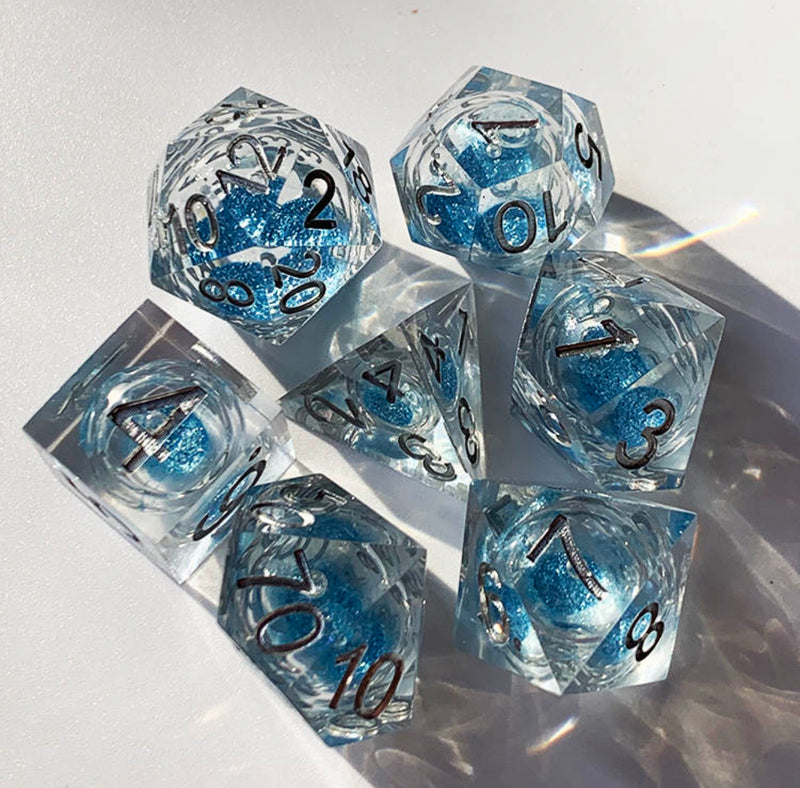 Load image into Gallery viewer, 7 RPG Active Resin Dice
