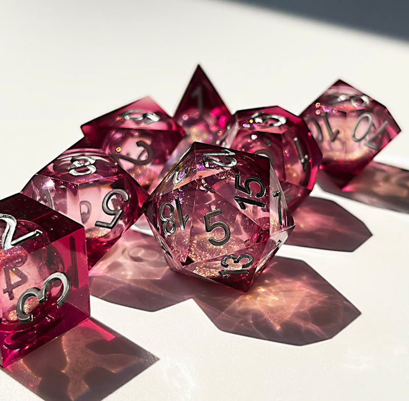 Load image into Gallery viewer, 7 RPG Active Resin Dice
