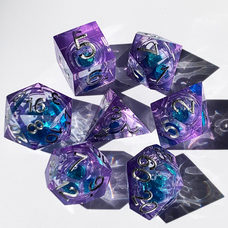 Load image into Gallery viewer, 7 RPG Active Resin Dice
