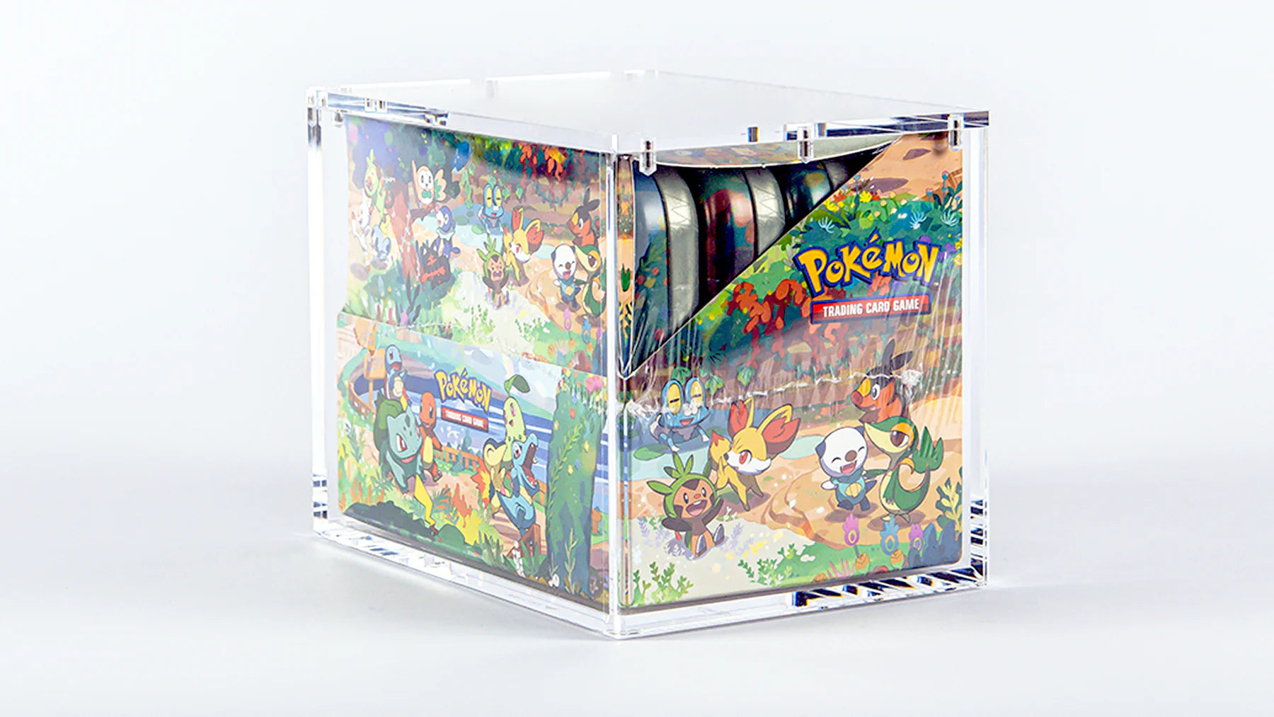 (8) Mini Tin Acrylic Display Case