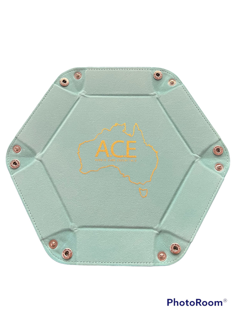 Load image into Gallery viewer, Blue 6 Inch Hex Dice Tray
